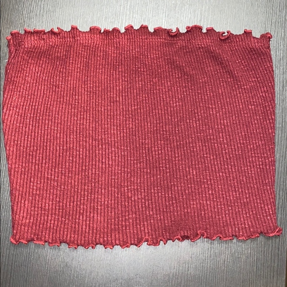 Maroon Stretchy Tube Top